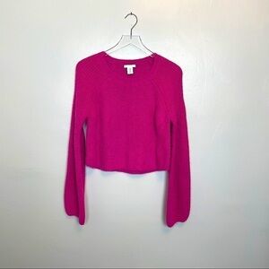 Pure/US Collection Pink Cropped Sweater Size M